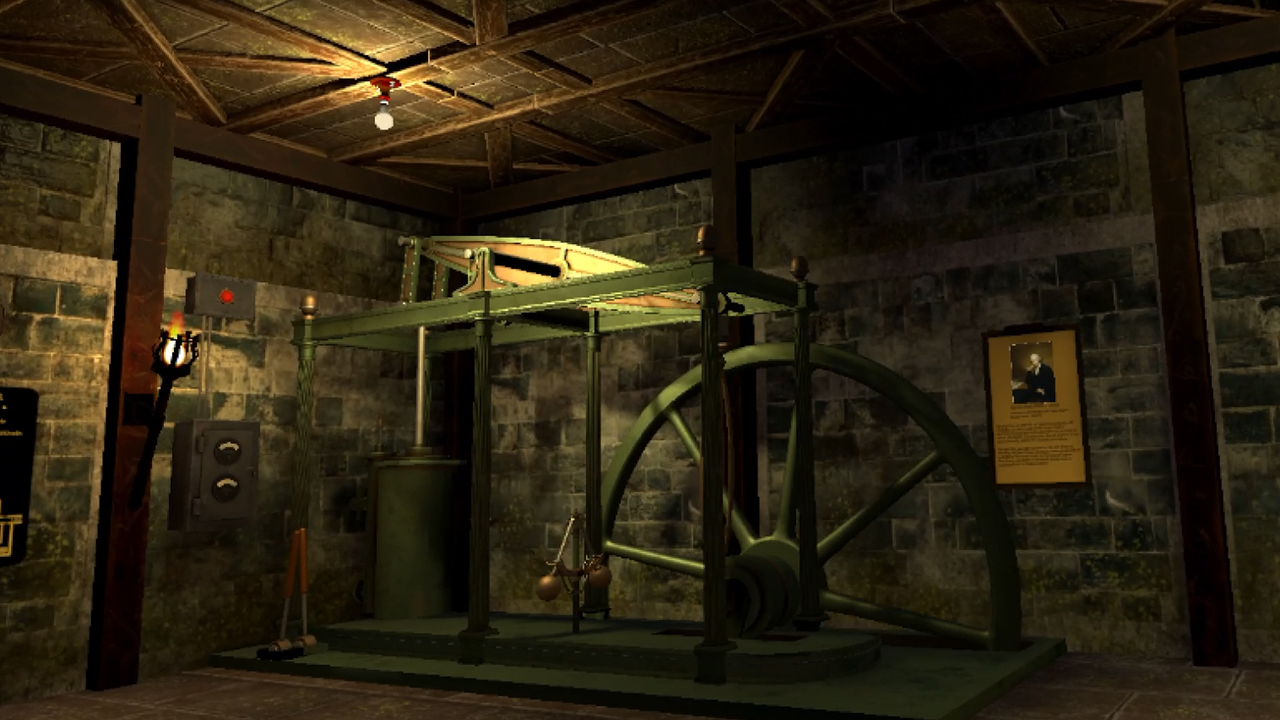 Steam engine room inside The Castle